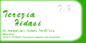 terezia hidasi business card